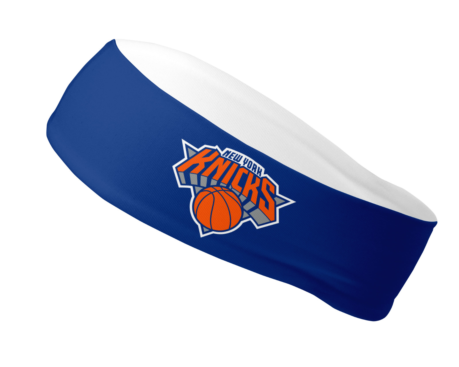 Blue Reversible New York Knicks Headband Stretch Headband