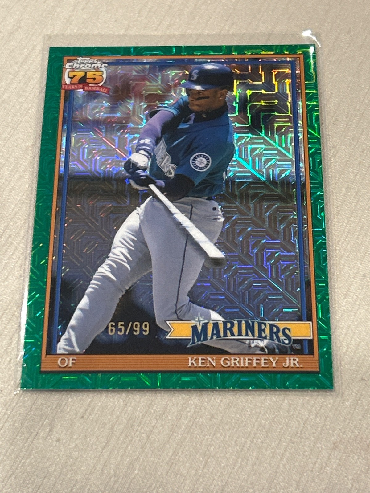 2026 Topps 1991 Ken Griffey Jr. Chrome Mojo Green /99 #91C-51