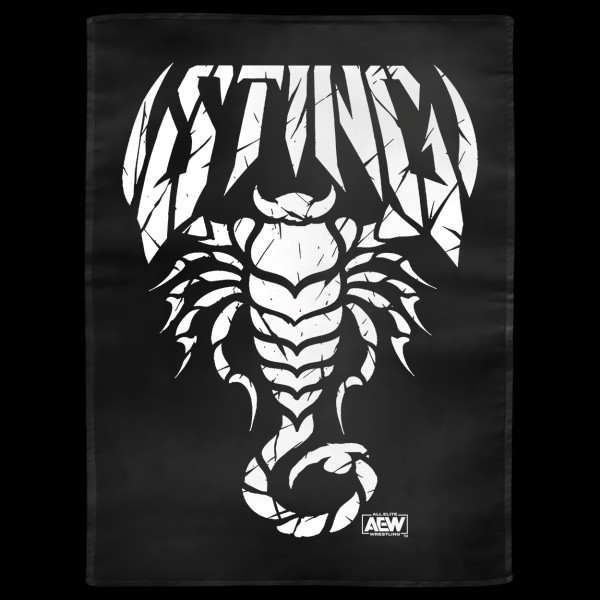STING AEW Defender Scorpion Wrestling Flag Banner 18×24 New