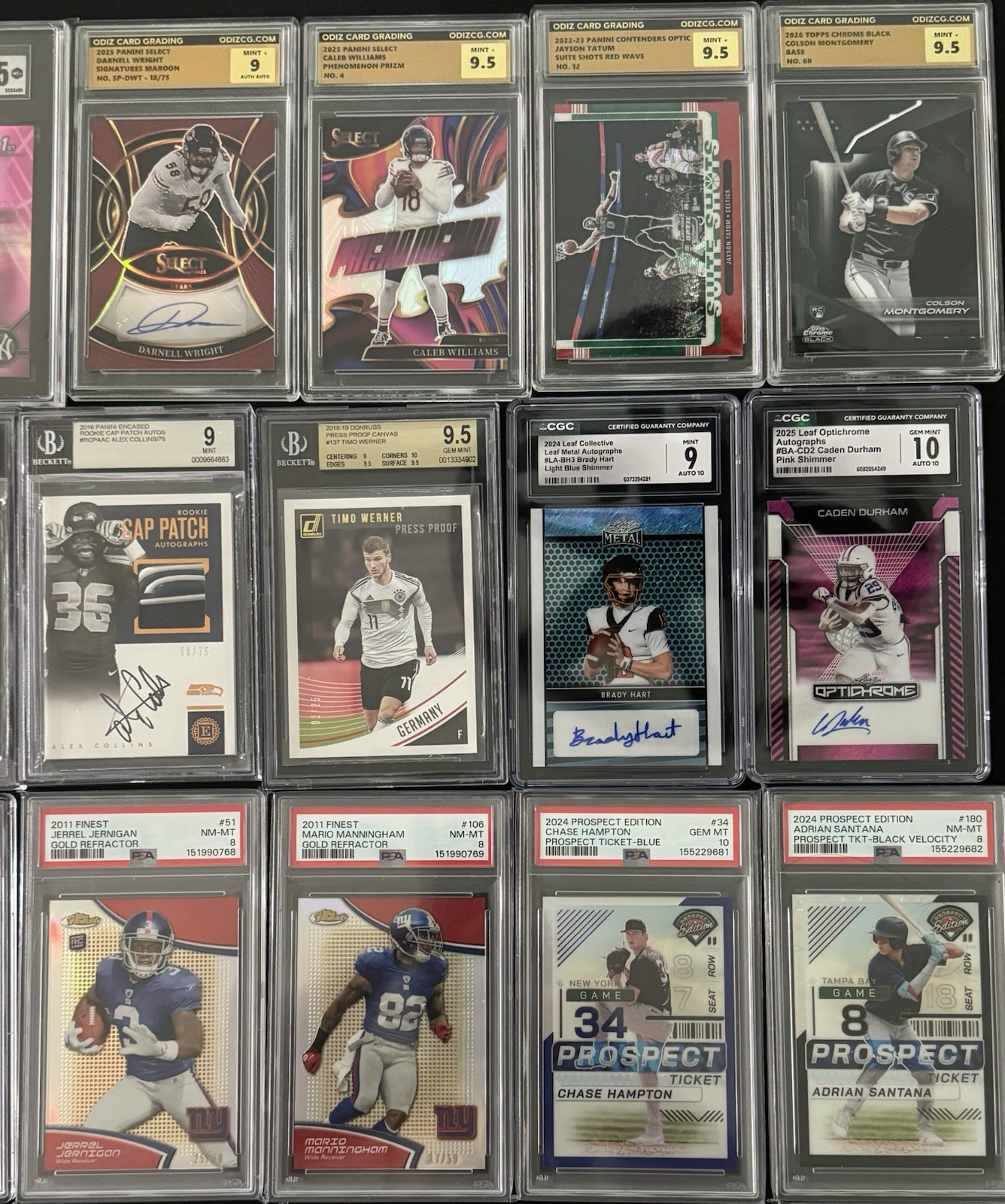 240 Card Multi-Sport Graded, Auto, Relic, #’d, Rookie & Or Parallel/Insert Lot