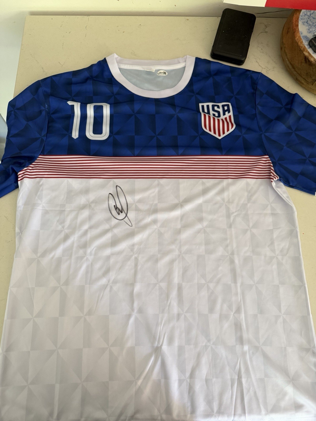 Christian Pulisic Signed USA #10 Jersey JSA COA USMNT World Cup 2026