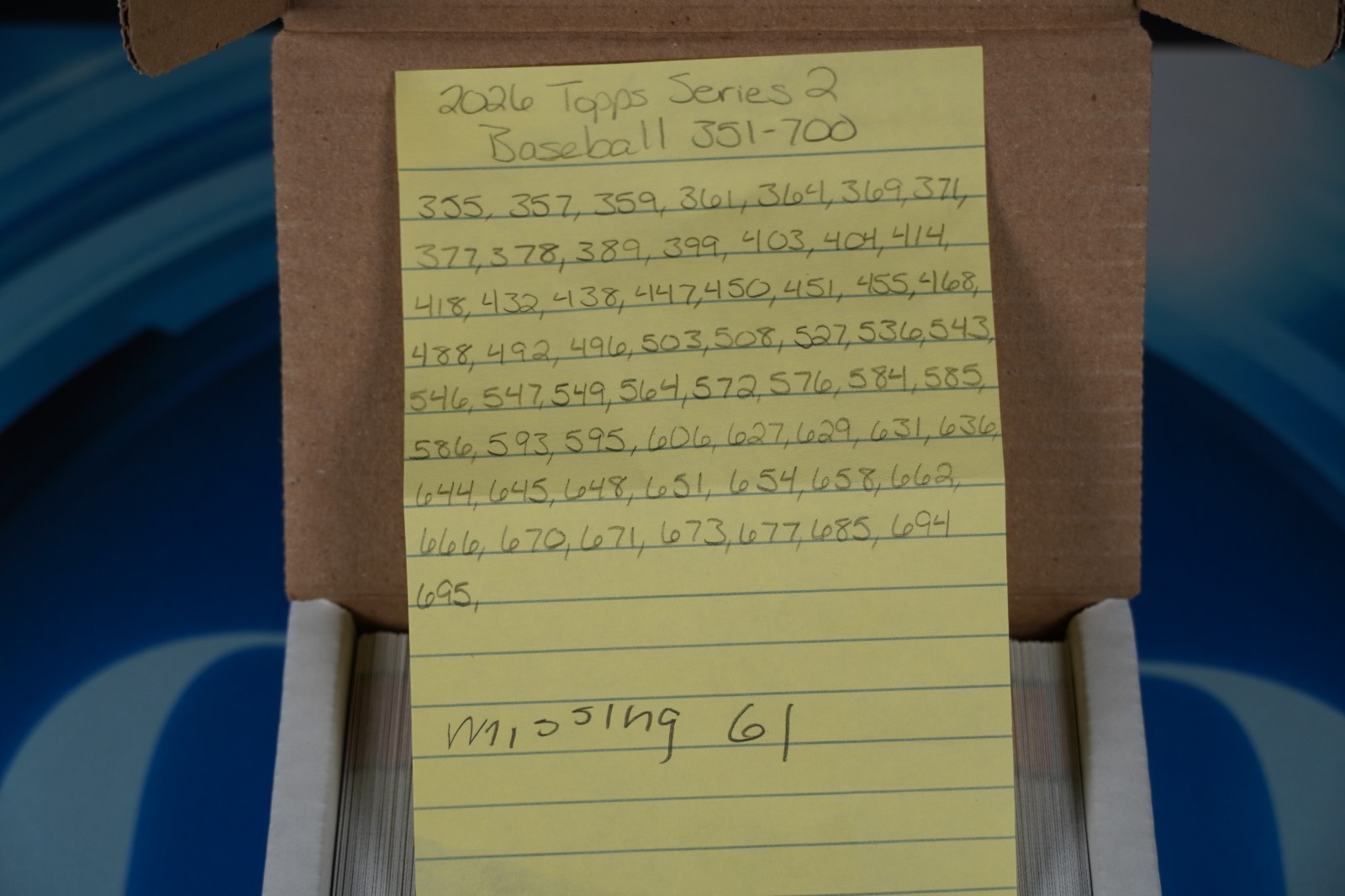 2026 Topps Series 2 Baseball – Almost Complete 351-700 (Missing 61) – SEE PIC