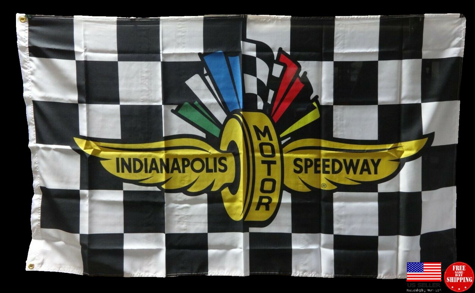Indianapolis Motor Speedway Checkered Flag Banner Indy 500 IndyCar Brickyard 3×5