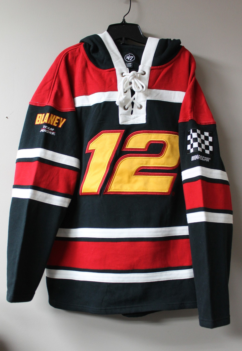 New NASCAR #12 Dave Blaney Superior Lacer mid weight cotton hoodie men’s XL