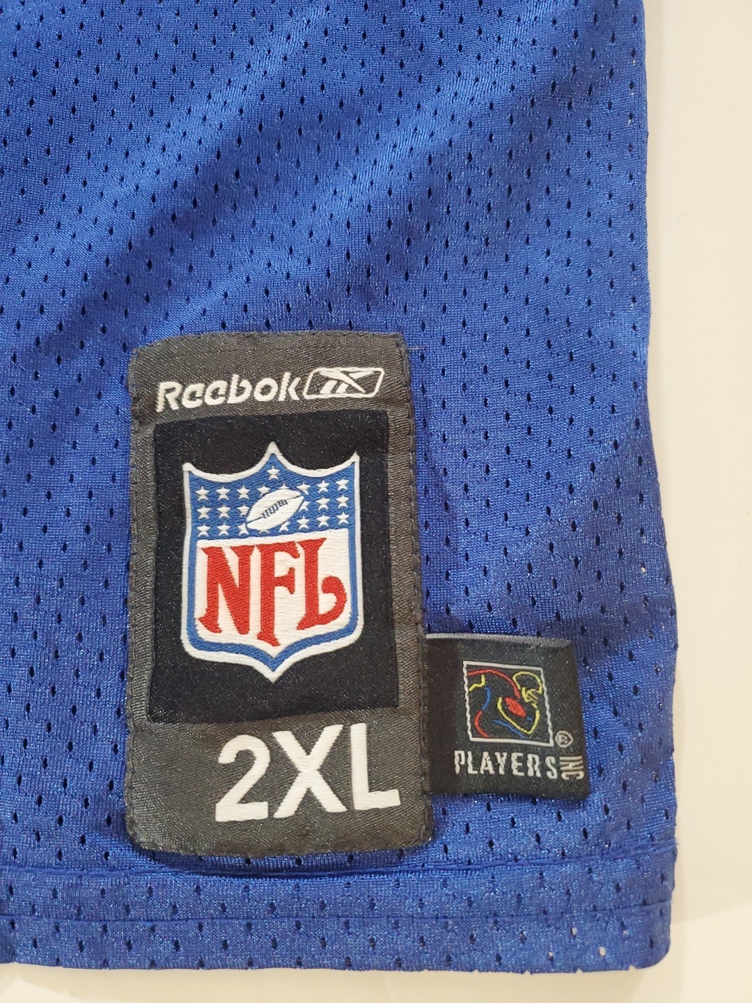 VTG New York Giants Jersey XXL Shockey Mens Reebok Blue 2XL