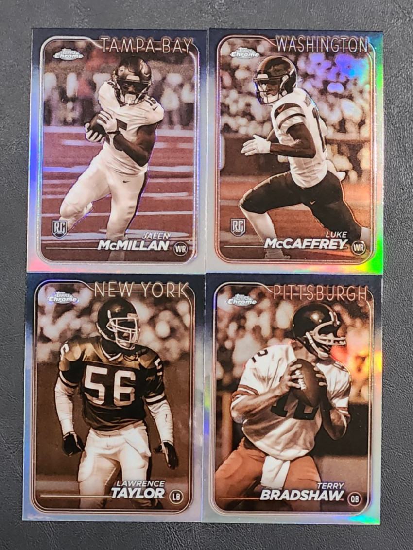 2024 Topps Chrome Football SEPIA REFRACTORS with Rookies You Pick the Card