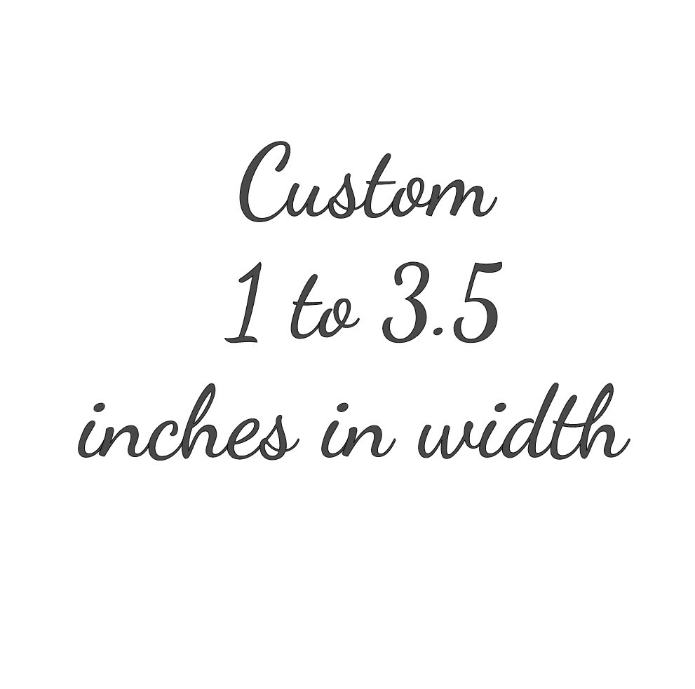 CHOOSE 1″ TO 3.5″ CUSTOM Iron On Decal / FREE SHIPPING in the US DIY