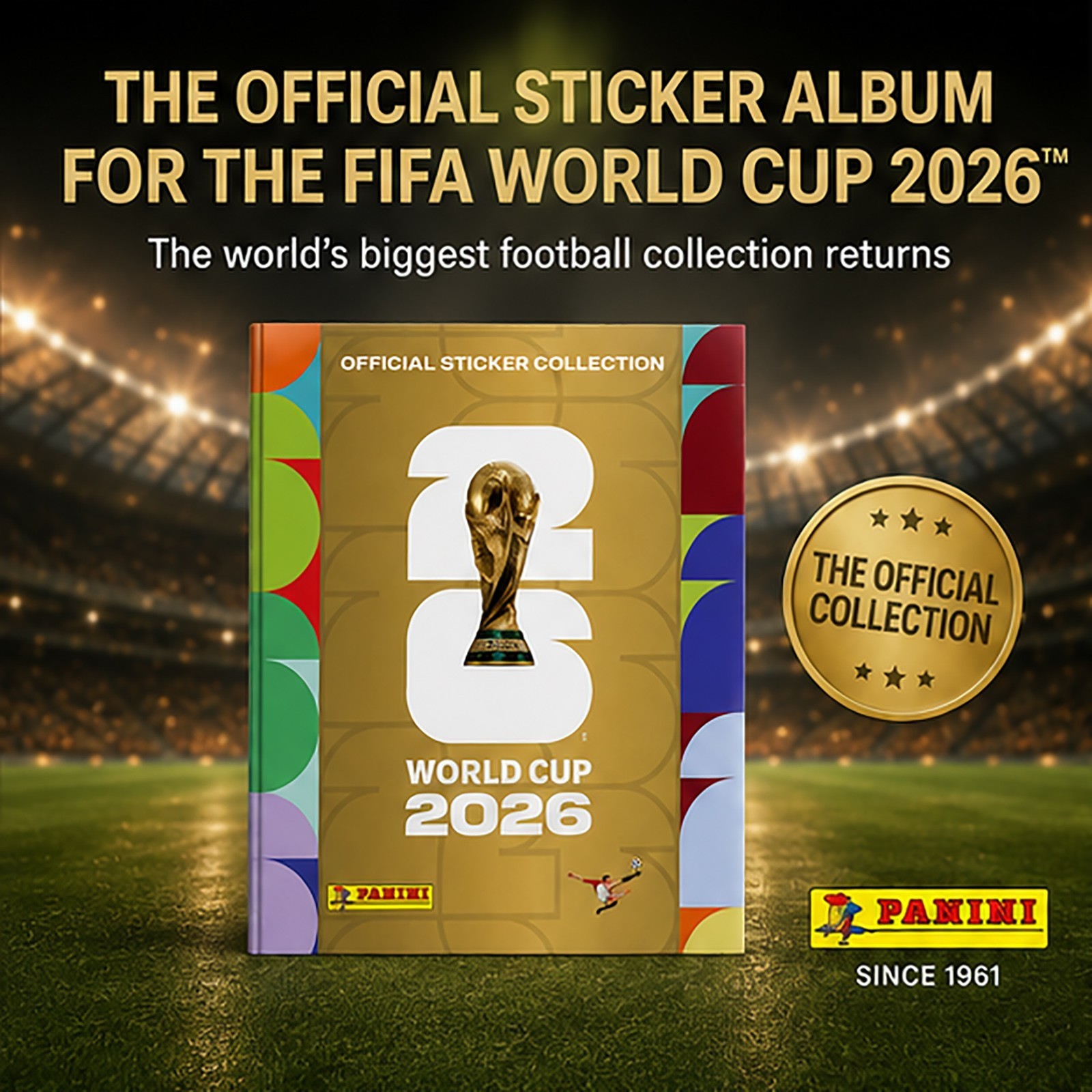 Panini FIFA World Cup 2026 Hard Cover Album Version SEALED! Collect