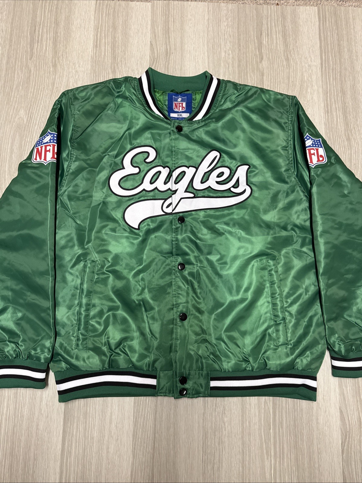 NWT Men’s XXL Philadelphia Eagles NFL Team Apparel Ultra Game Full Button Jacket