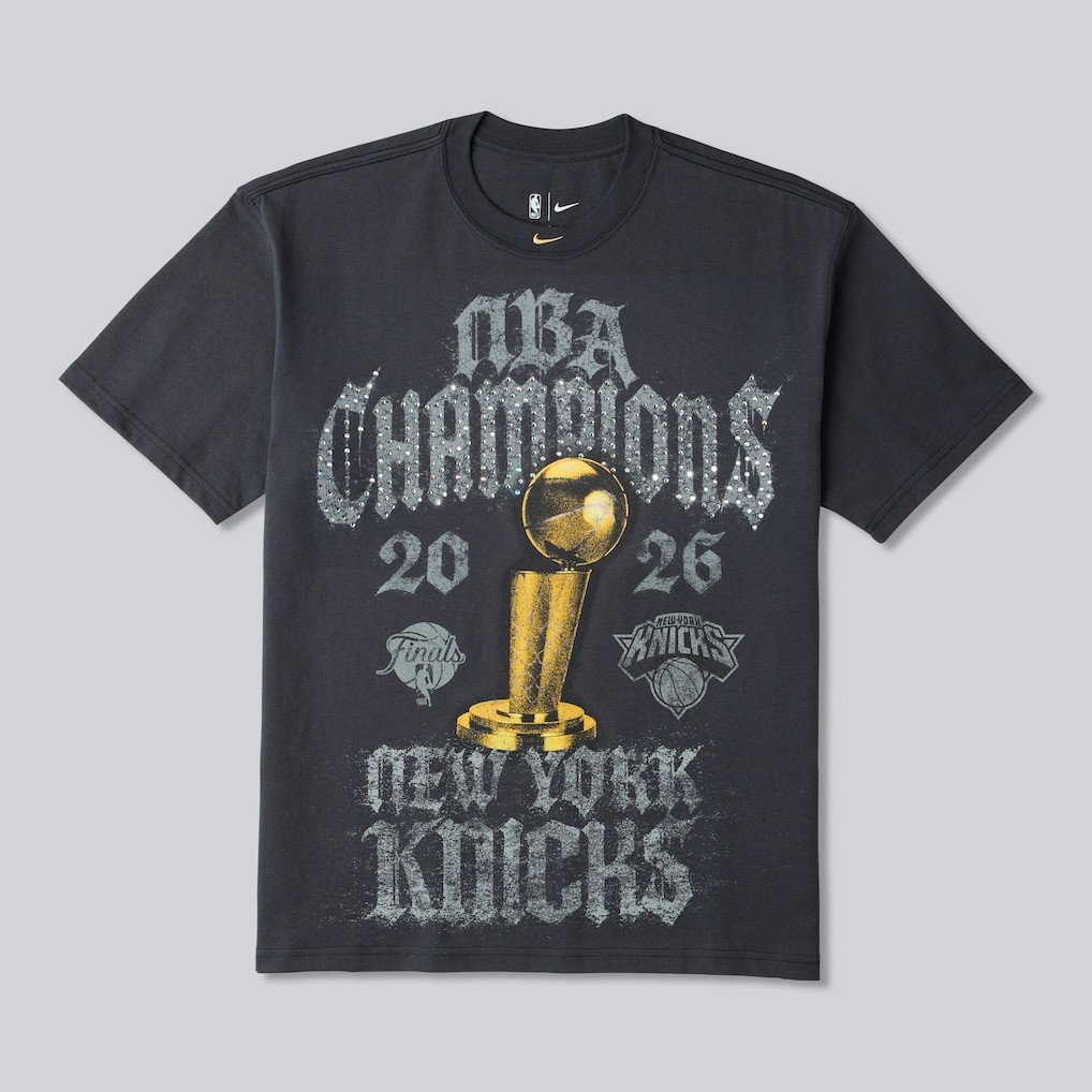 New York Knicks Nike 2026 NBA Finals Champions Authentic Locker Room T-Shirt M