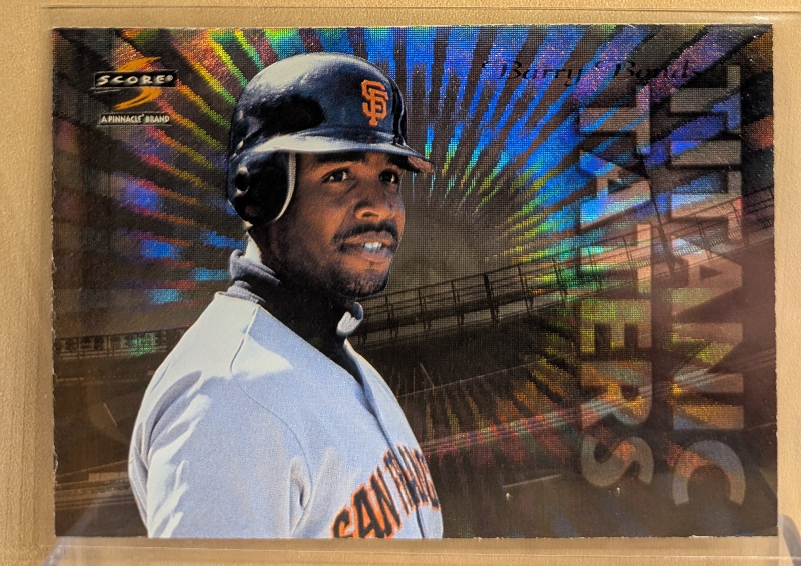 1997 Score TITANTIC TATERS #15 Barry Bonds Giants RARE HOLOFOIL INSERT