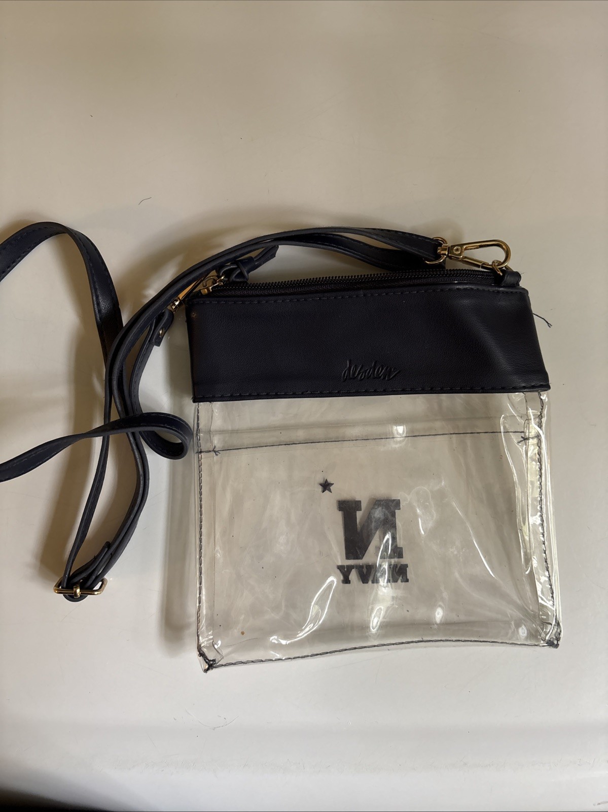 Naval Academy Crossbody Bag Navy Midshipmen Clear Transparent Football Stadium