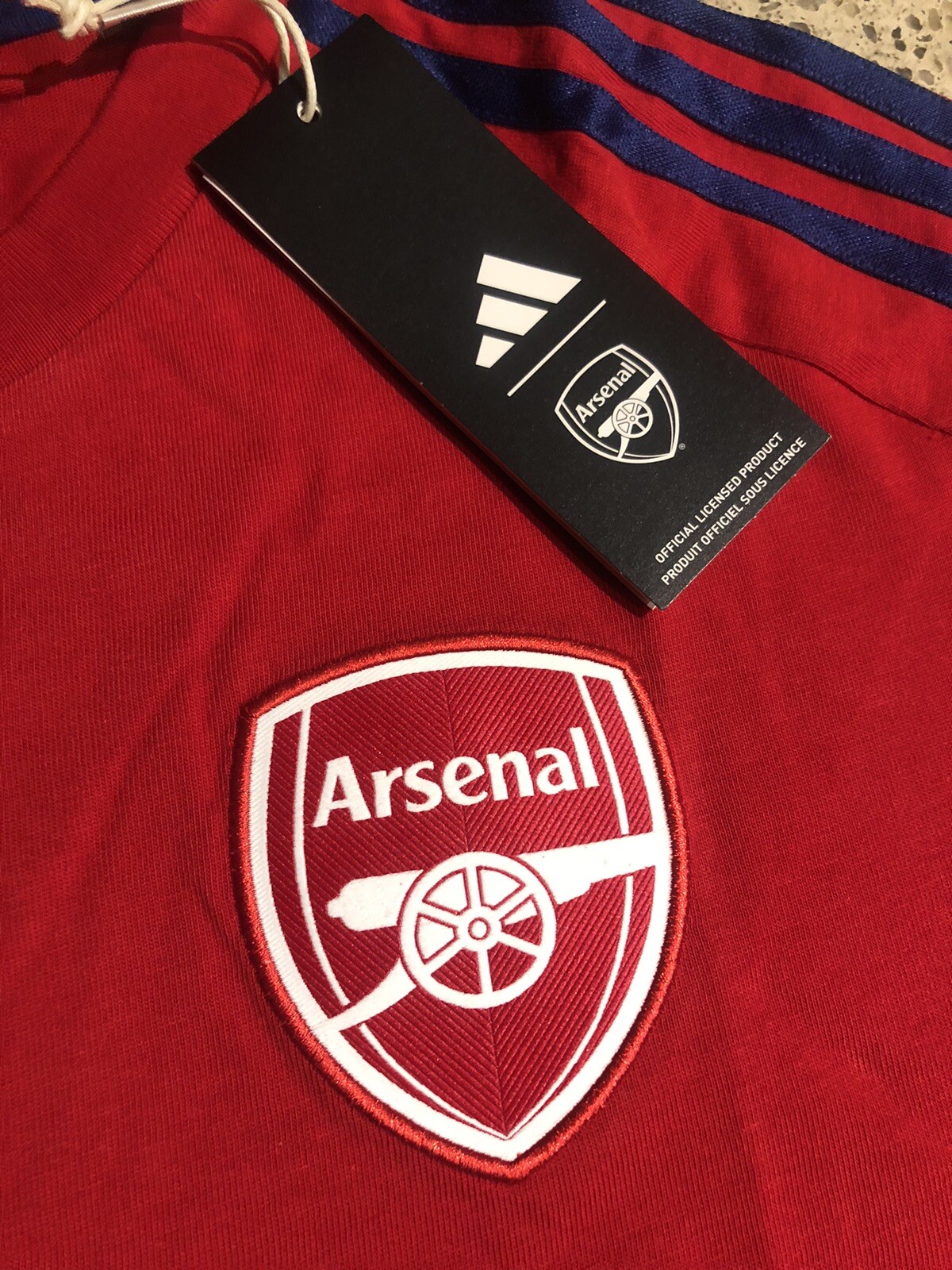 Arsenal FC Adidas 24/25 DNA Red T-Shirt Tee Soccer Football Gunners NWT Medium
