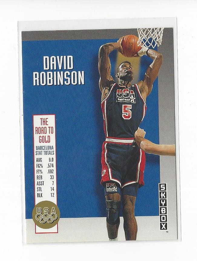 1992-93 SkyBox Olympic Team #USA10 David Robinson Spurs
