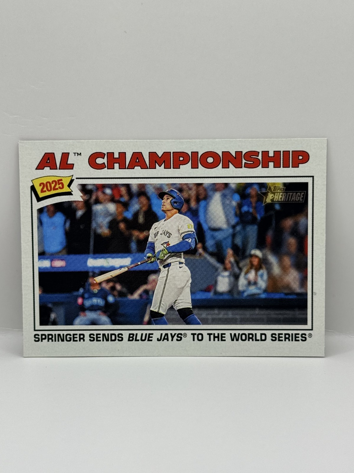 2026 Topps Heritage George Springer AL Championship Postseason #276 Blue Jays
