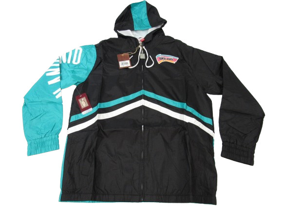 New San Antonio Spurs Mens Mitchell & Ness Full Zip Windbreaker Jacket $135