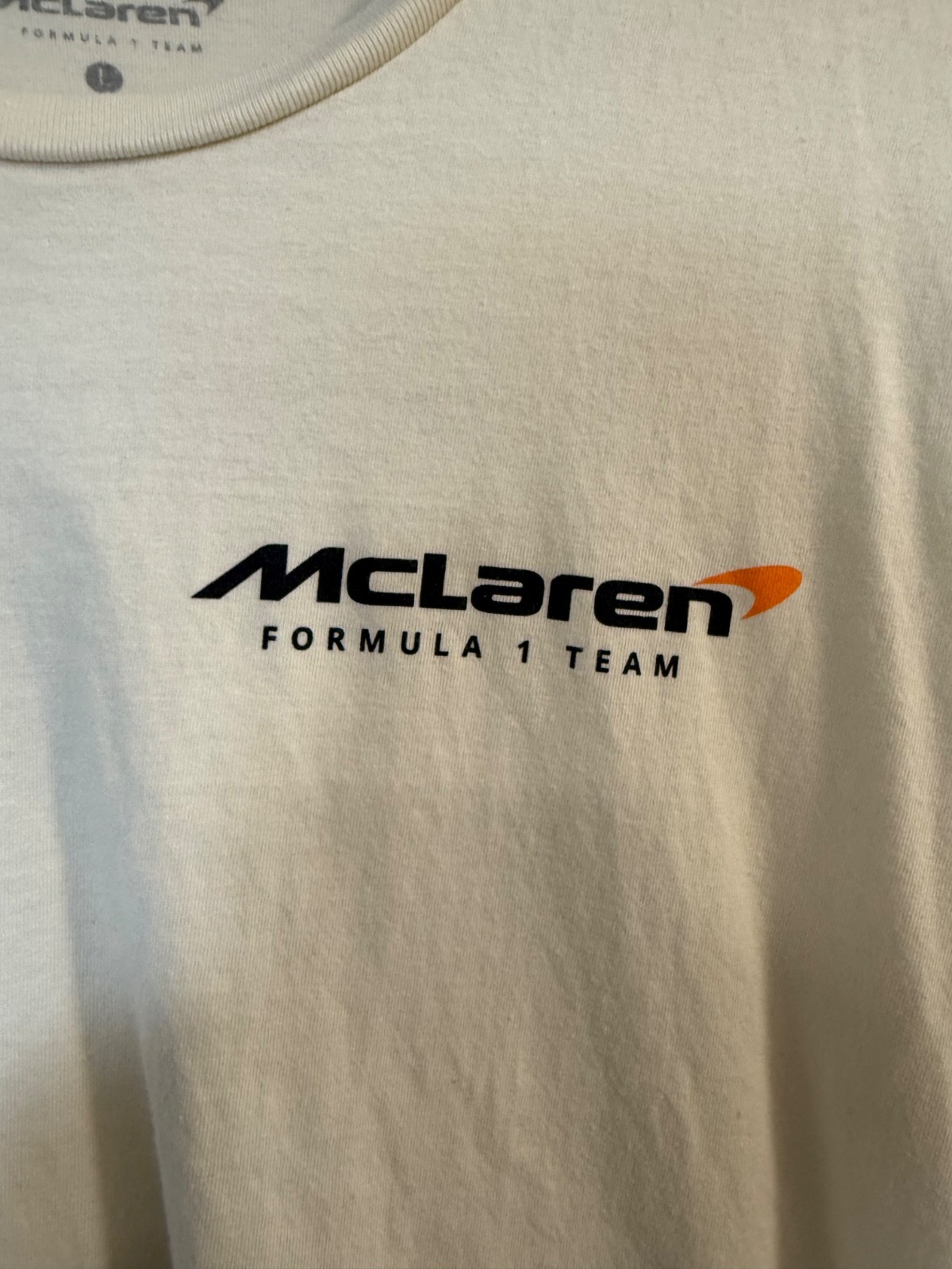 McLaren Formula 1 Team T-Shirt Mens Large White Racing-Formula 1 Team Apparel