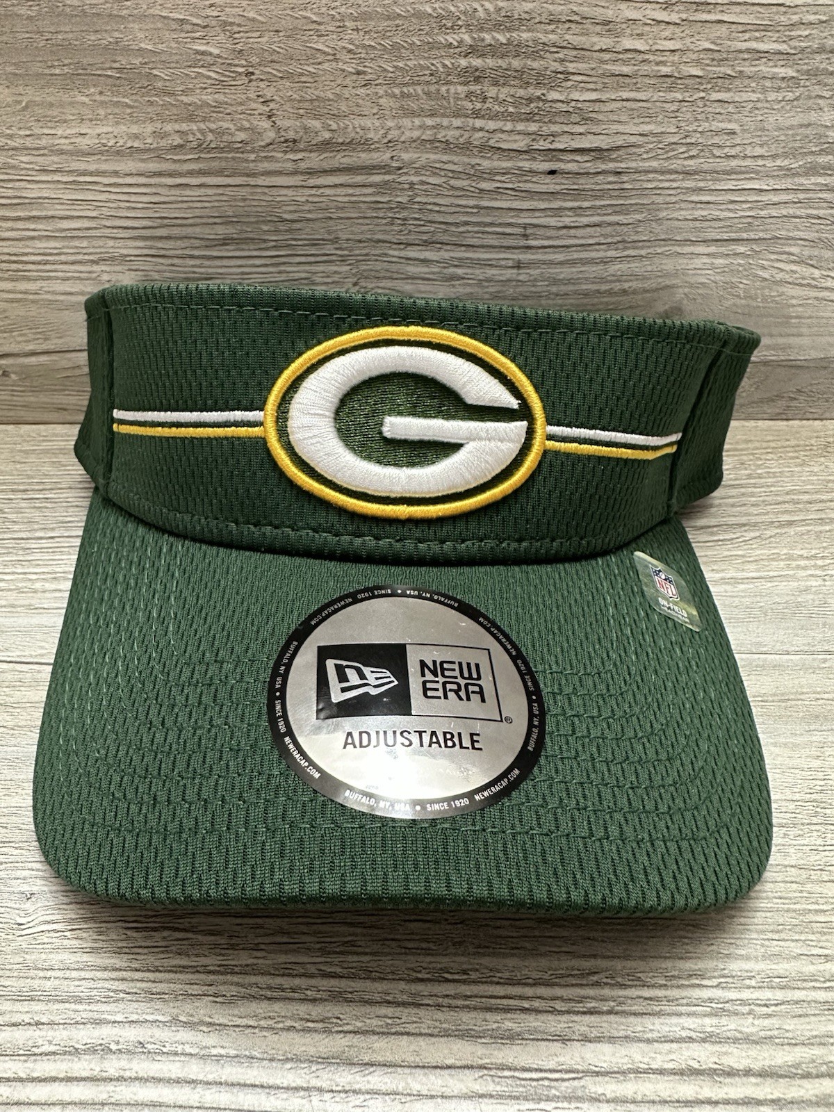 Green Bay Packers Hat VISOR Green New Era On Field Adjustable Hat