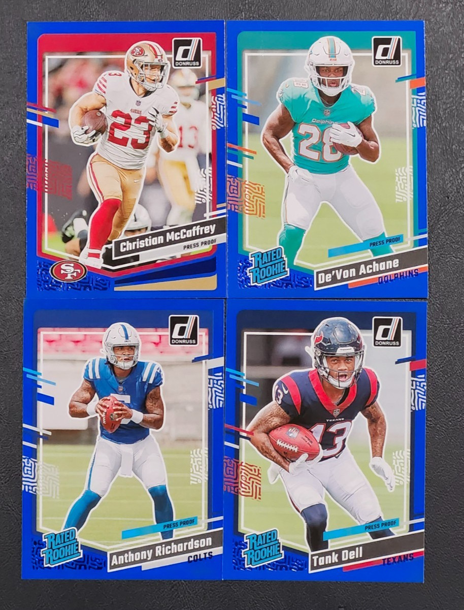 2023 Donruss Football BLUE PRESS PROOF Parallels 251-400 You Pick the Card