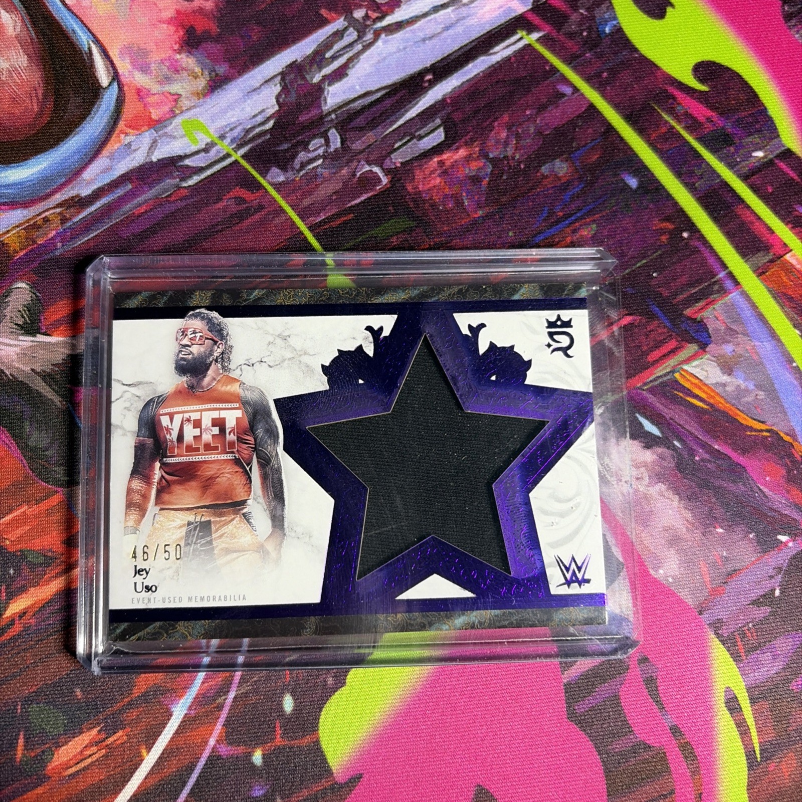 2025 Topps Royalty Wwe Jey Uso Star Relics Patch 46/50