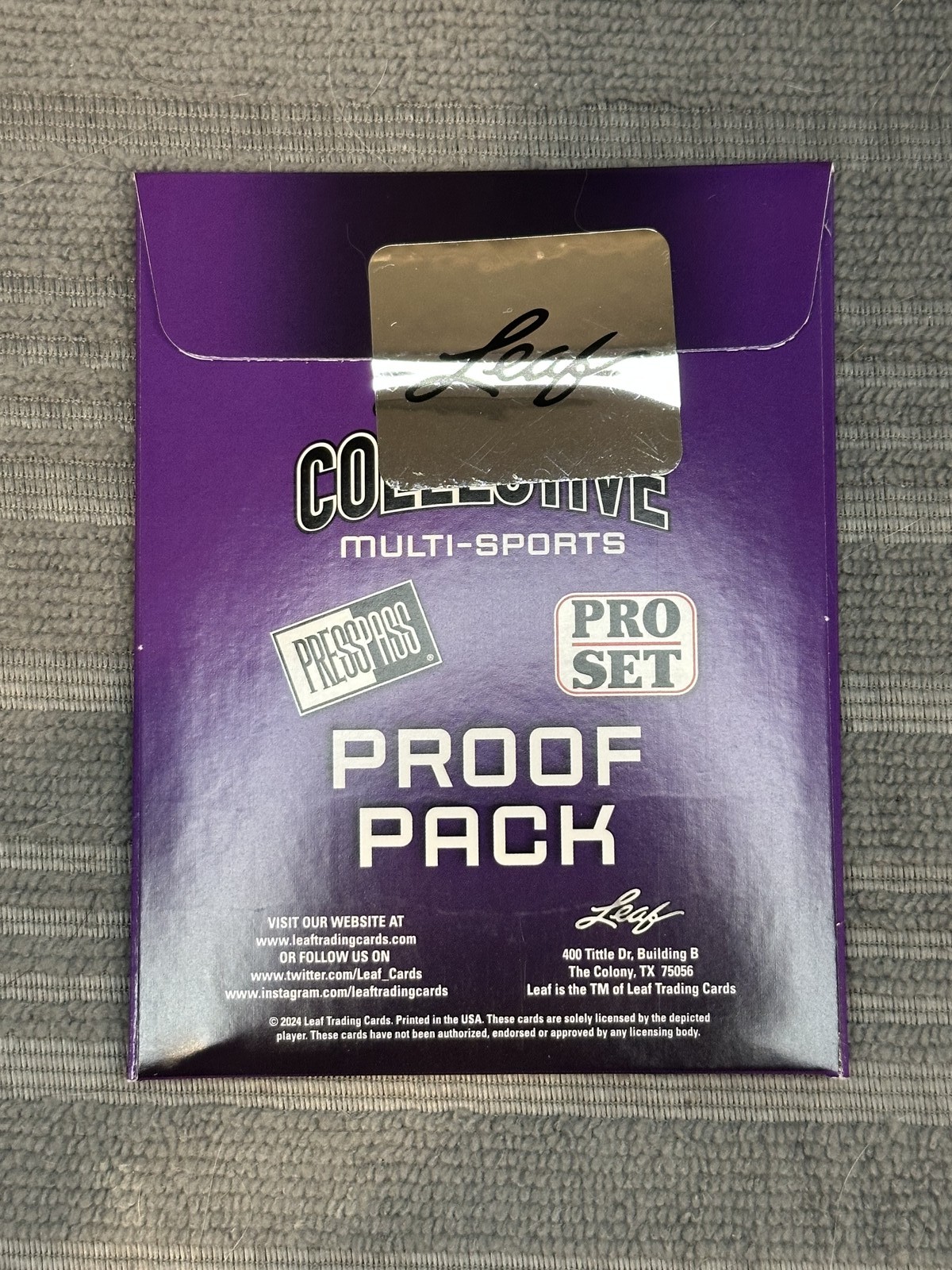 2024 Leaf Metal Collective Multi-Sport Proof Pack – One 1/1 Per Pack