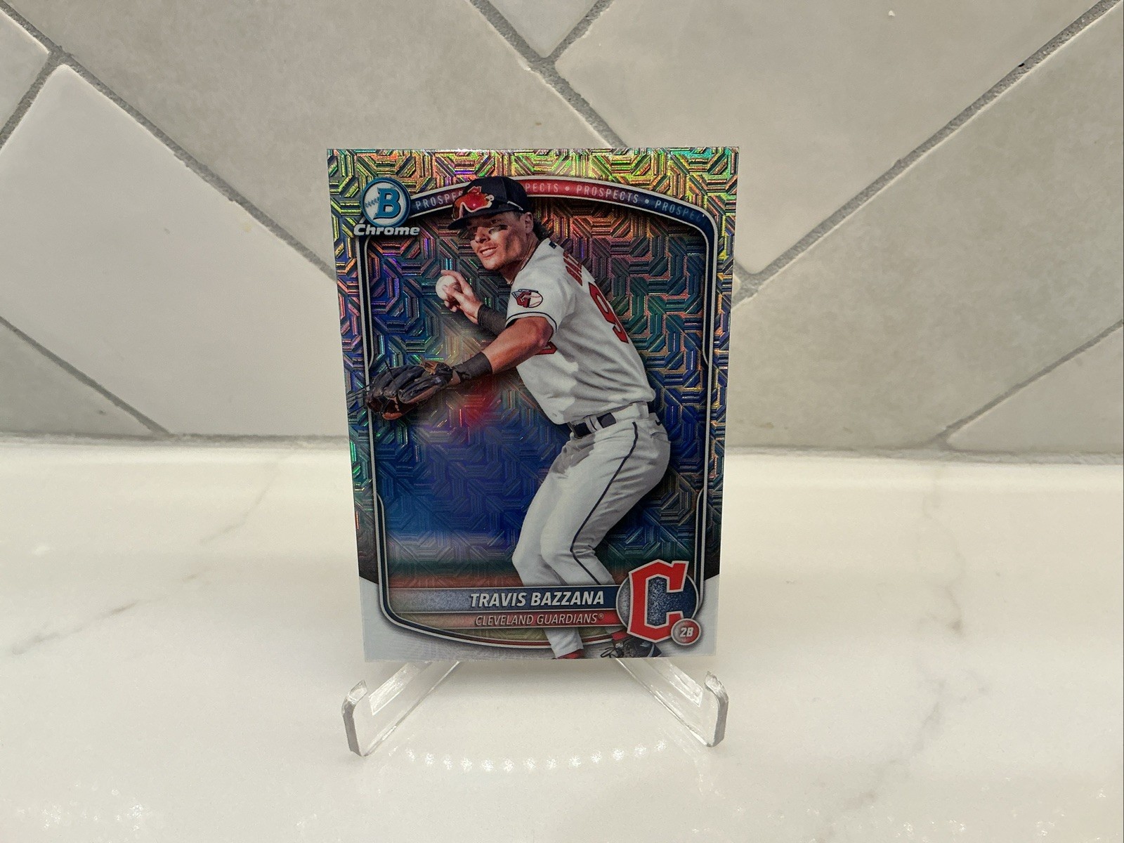 2025 Bowman – Chrome Prospects Travis Bazzana #BCP-131 Mojo Refractor Guardians