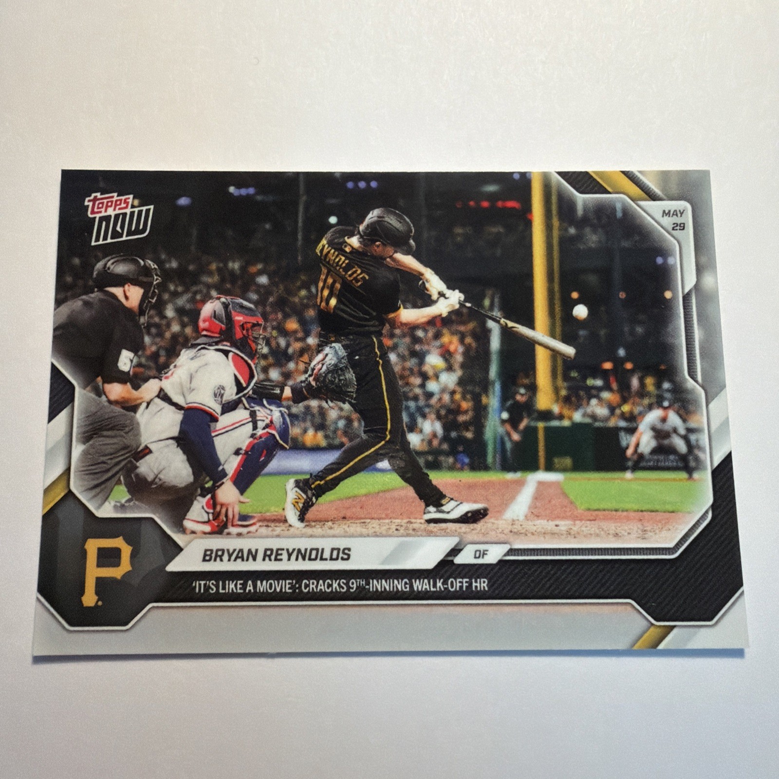 2026 Topps Now MLB #262 Bryan Reynolds Pittsburgh Pirates, 9th inning walk-off!