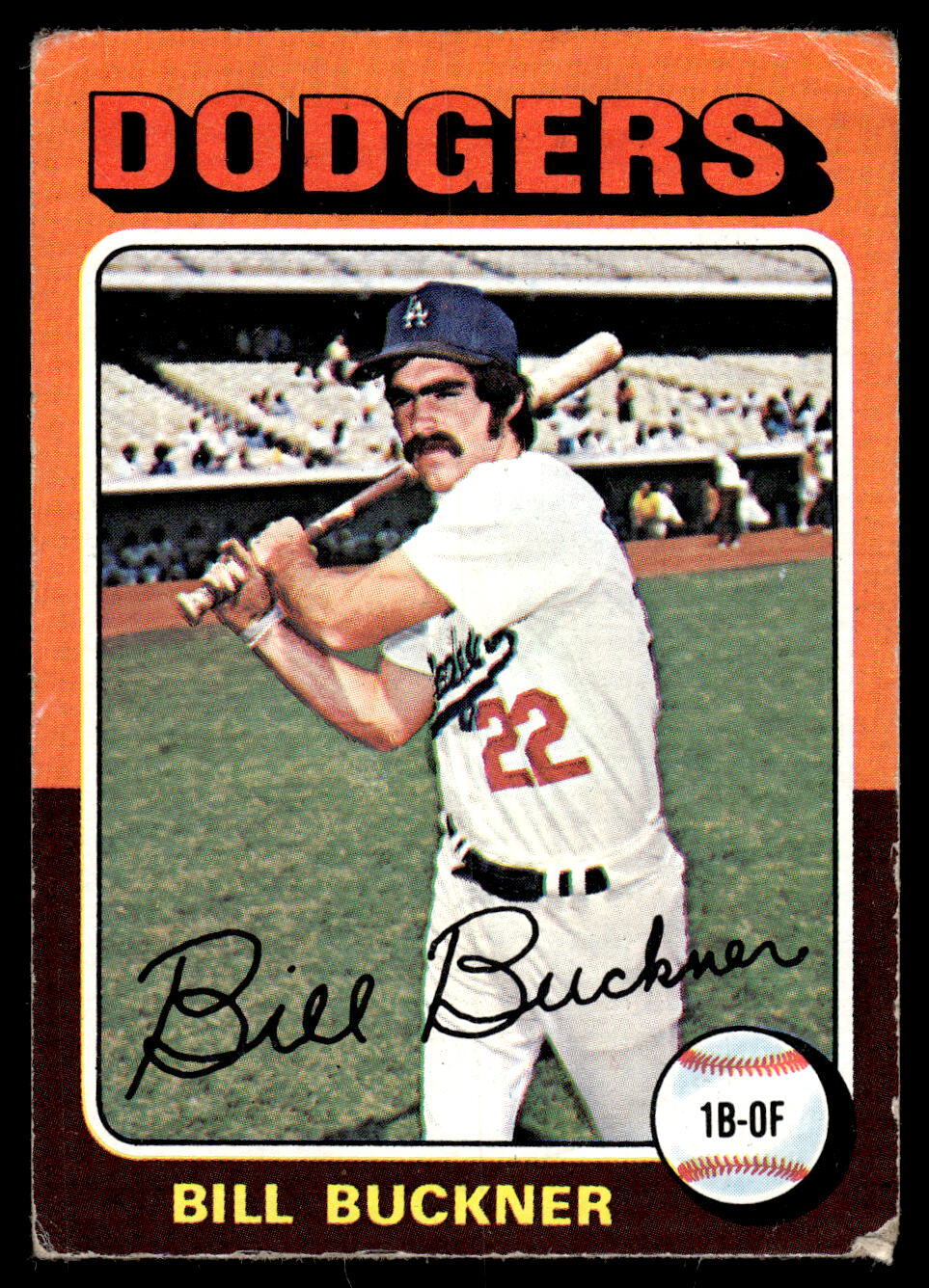 1975 Topps Mini #244 Bill Buckner See Scan