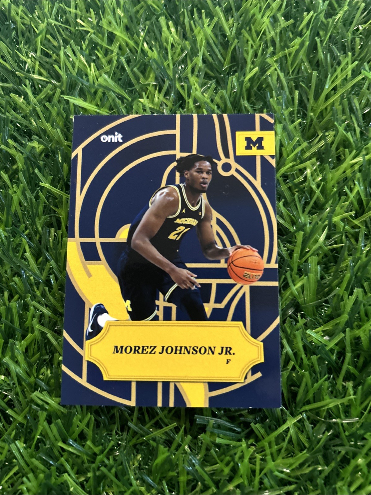 2025 Onit Athlete Morez Johnson Timeless Stained Glass insert #SG-1 Michigan B27