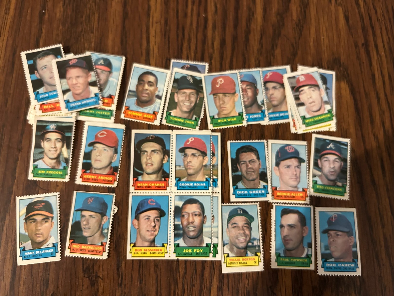 1969 TOPPS BASEBALL STAMPS SINGLES & PARTIAL SHEETS – YOU PICK