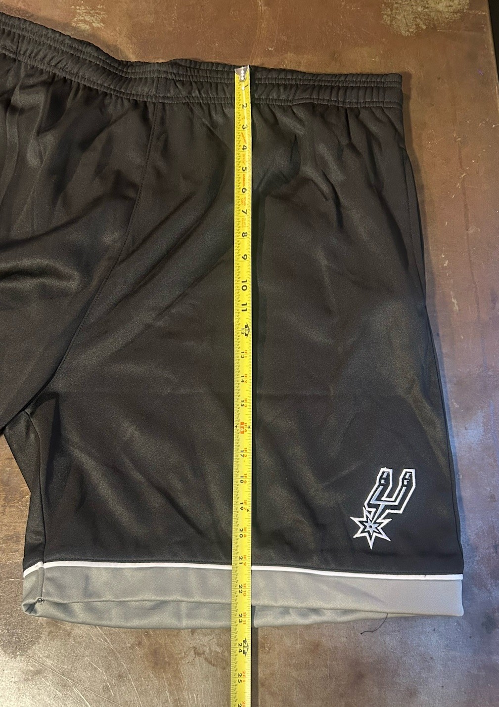 San Antonio Spurs Shorts Mens Sz 3XL Black NBA Basketball Pockets Fanatics NWT