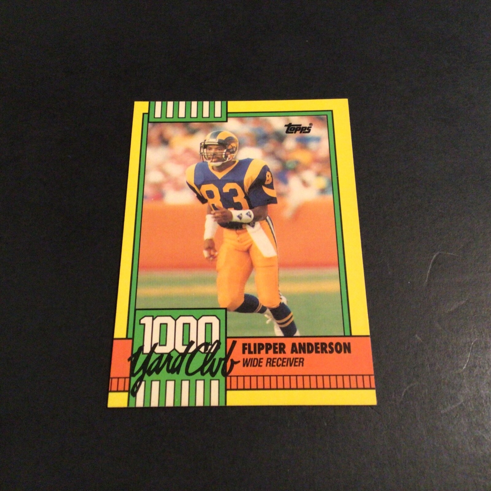 Flipper Anderson 1000 Yard Club 1990 Topps # 18 Los Angeles Rams