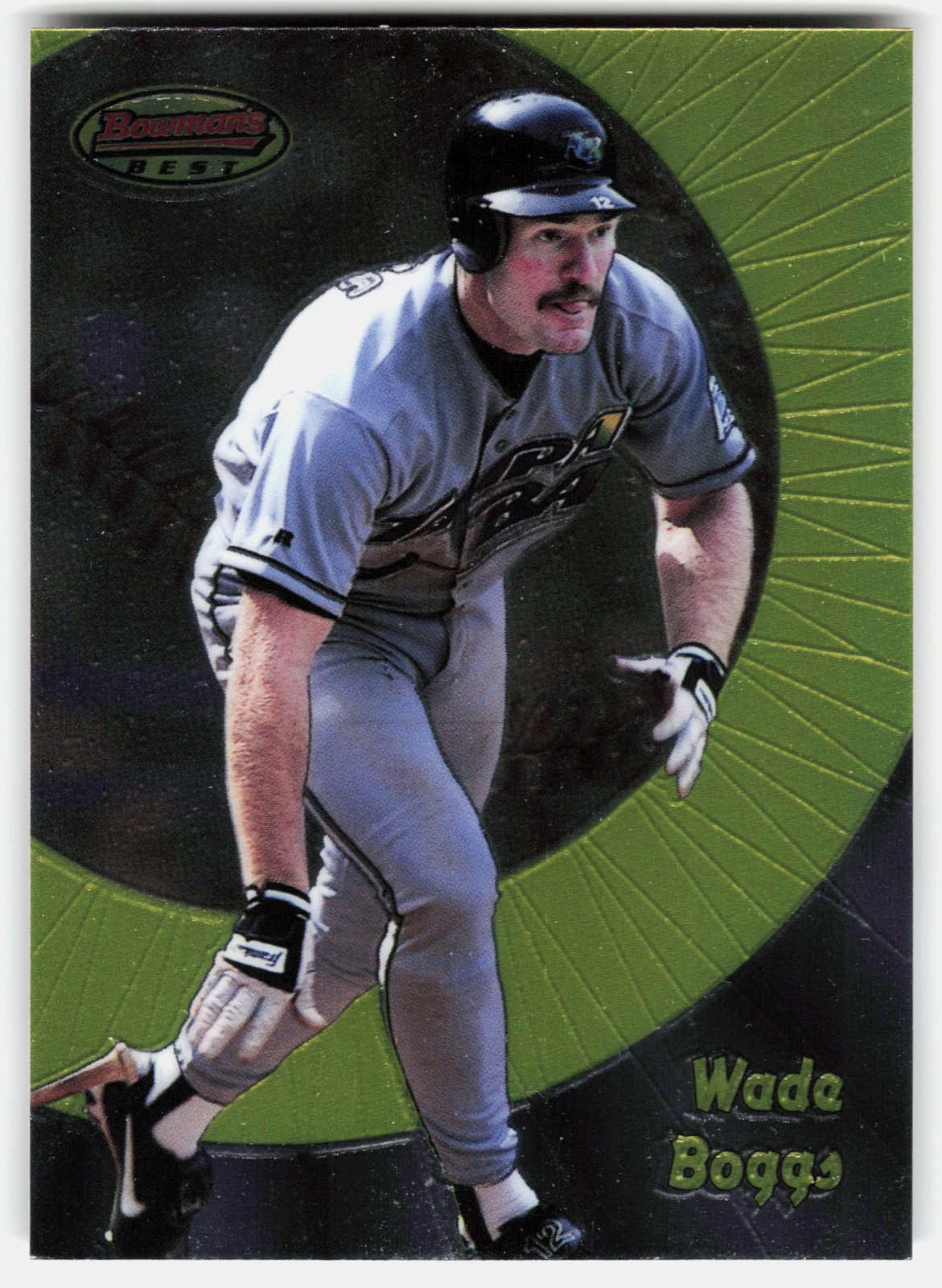 1998 Bowman’s Best Wade Boggs #74 Tampa Bay Devil Rays