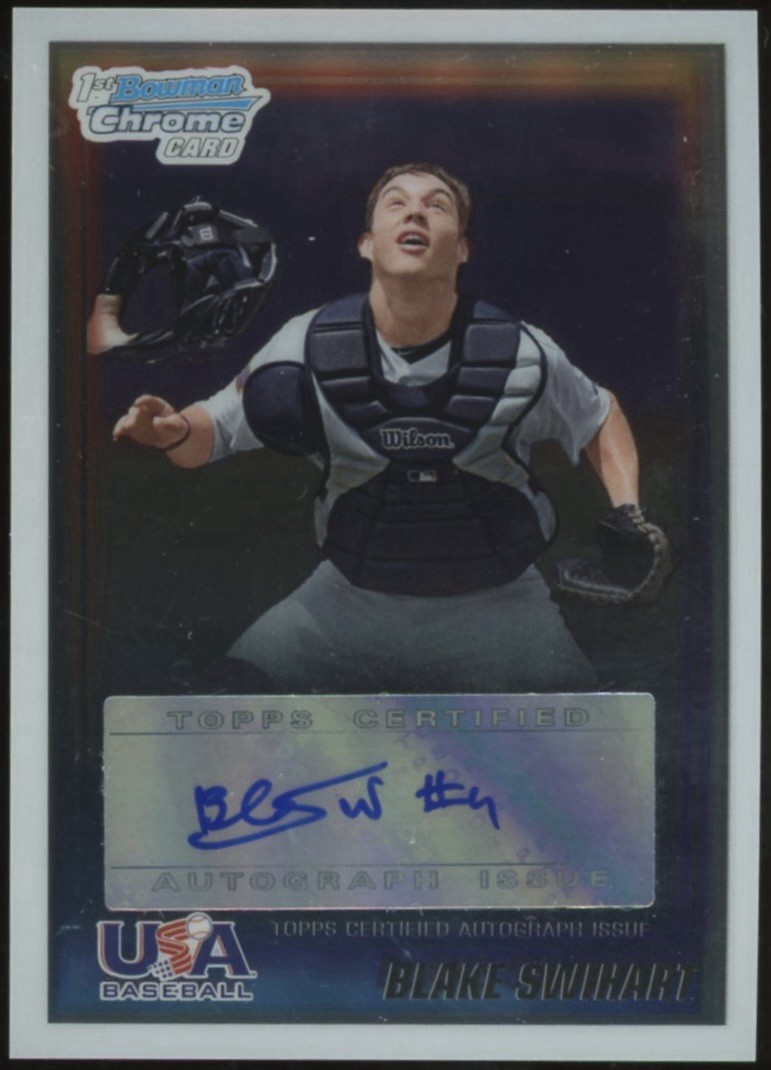 Blake Swihart 2010 Bowman Chrome USA 1st Auto USA-BSW