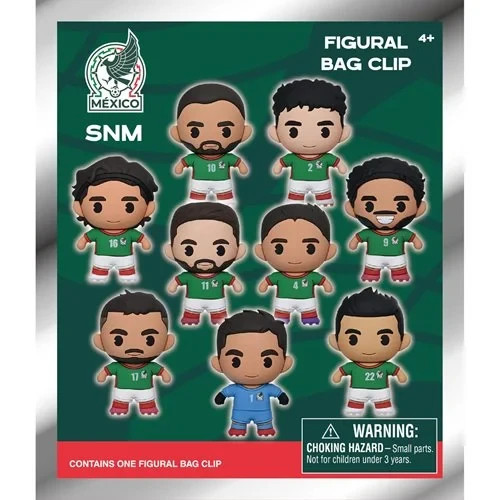 Mexico Men’s Soccer Team 3D Foam Bag Clips (One Random) 2026 World CUP