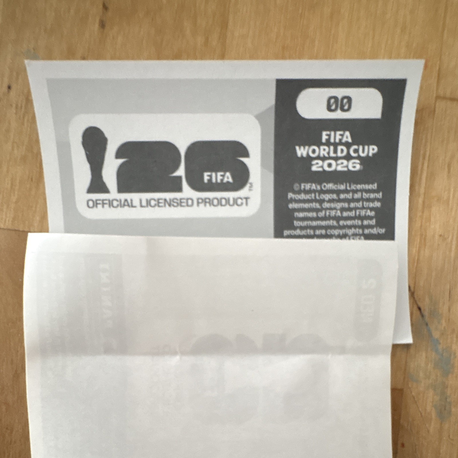 Panini FIFA World Cup 2026 Soccer Sticker #00 Non-Stuck (2026)