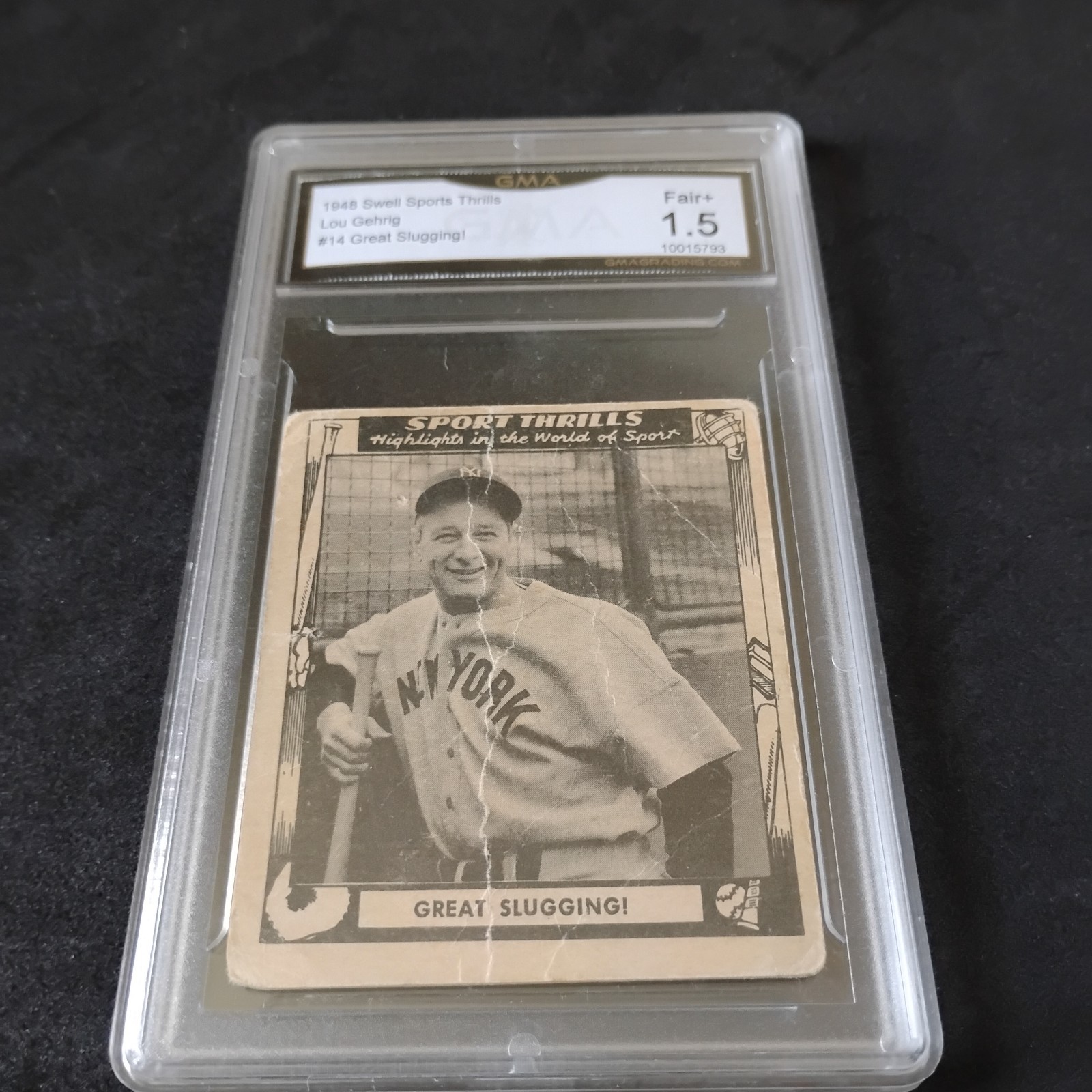 1948 Swell Lou Gehrig #14 GMA 1.5 Graded