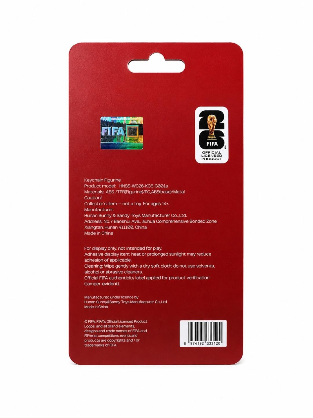 FIFA World Cup 2026 Mascot Keychain CANADA Maple, MEXICO Zayu, USA Clutch
