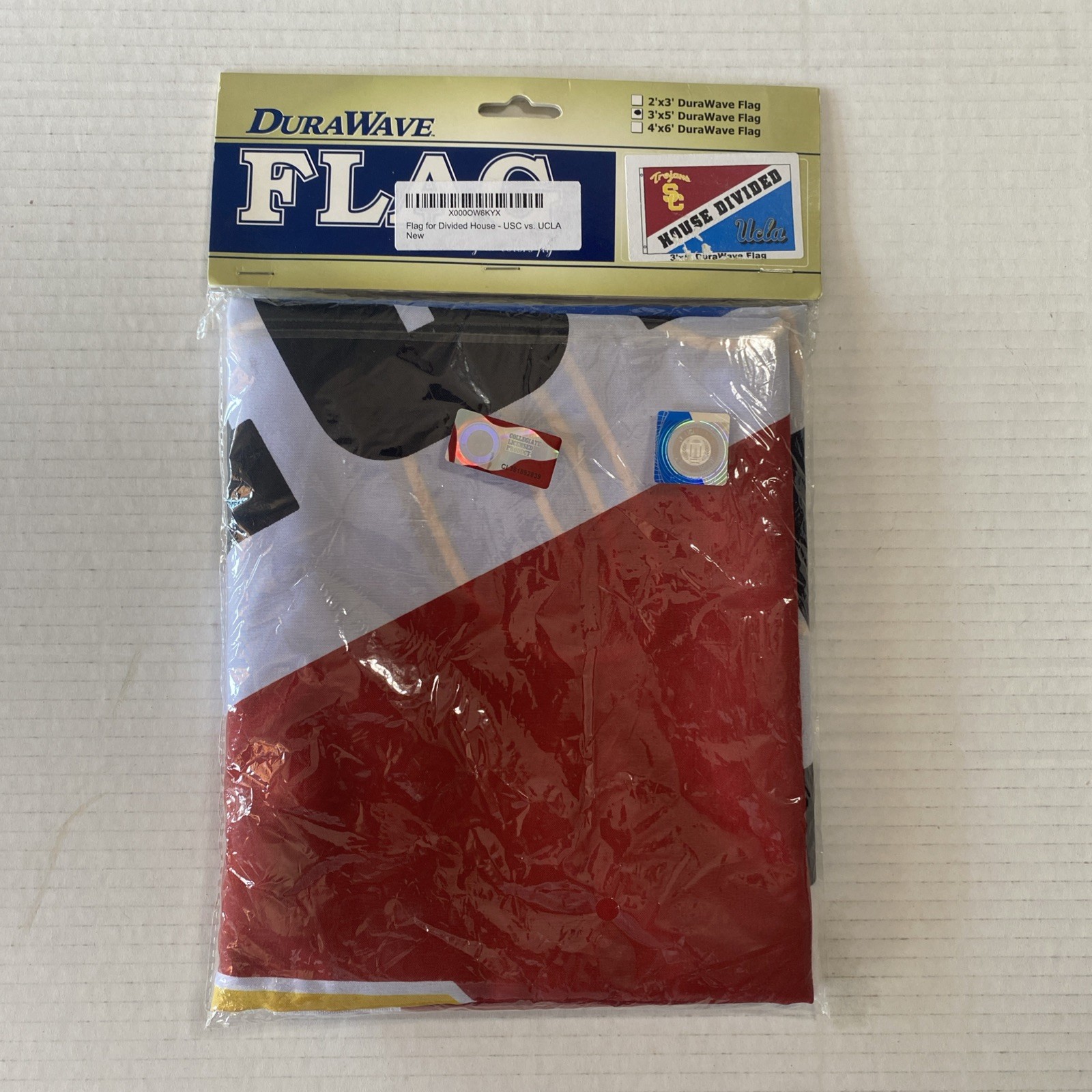 USC Trojans UCLA Bruins House Divided 3’ x 5’ Flag 100% Nylon NEW
