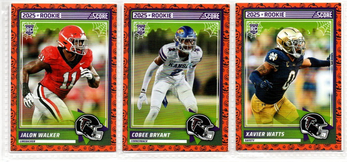 2025 Score-A-Treat Football Atlanta Falcons Complete Team Set (12) Base Cards