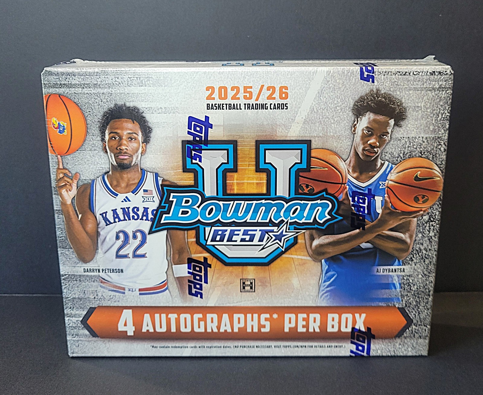 2025-26 Bowman University Best Basketball – Hobby Box – IN HAND – 4 Autographs