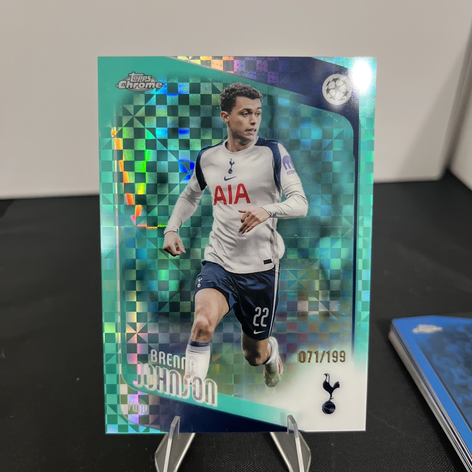 BRENNAN JOHNSON 2025-26 TOPPS CHROME UCL Teal Xfractor /199