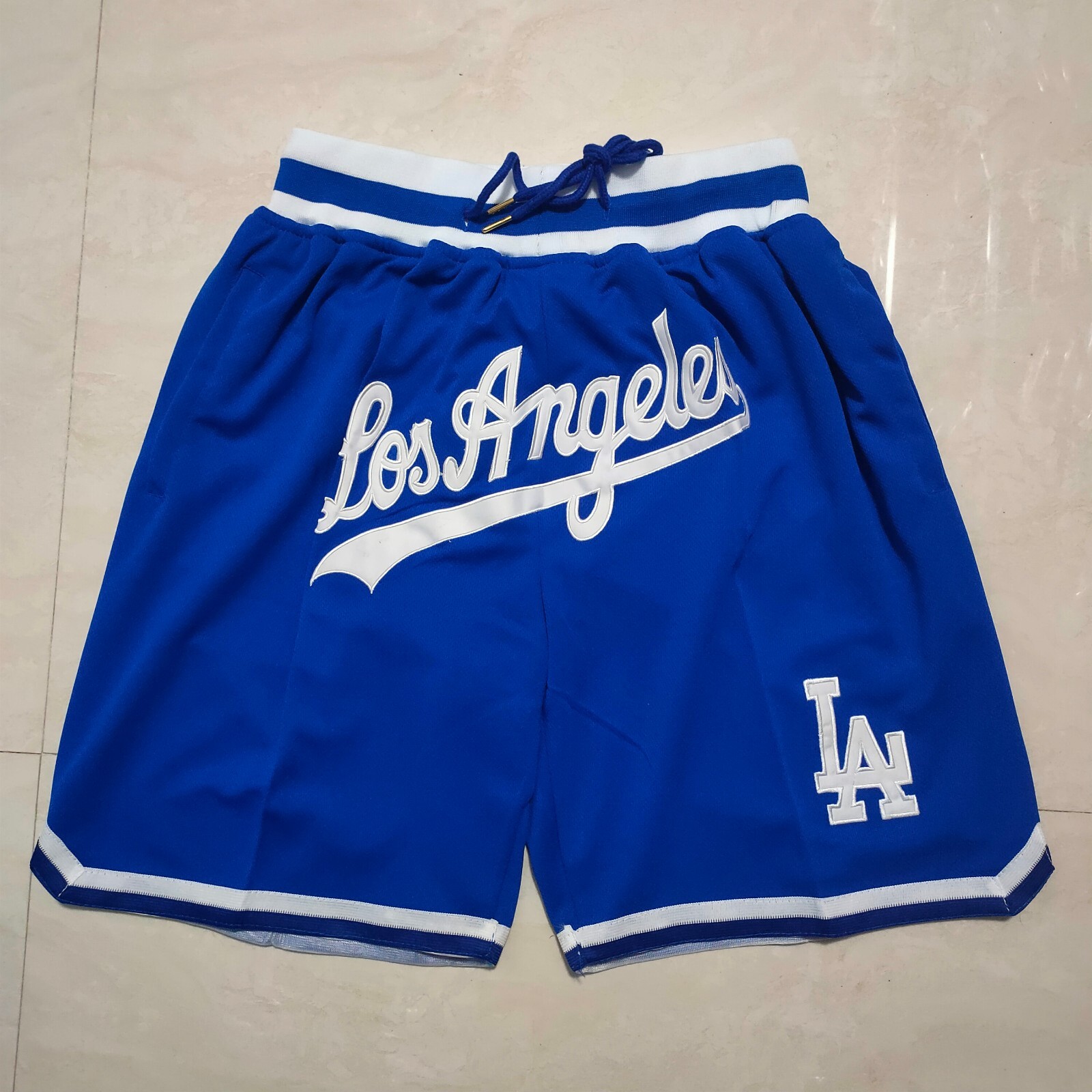 New Los Angeles Dodgers Major League Baseball Men Blue Shorts Size:S-3XL