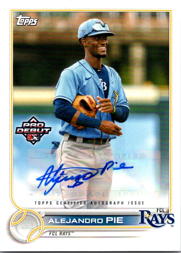 2022 Topps Pro Debut #PD-164 Alejandro Pie Autographs