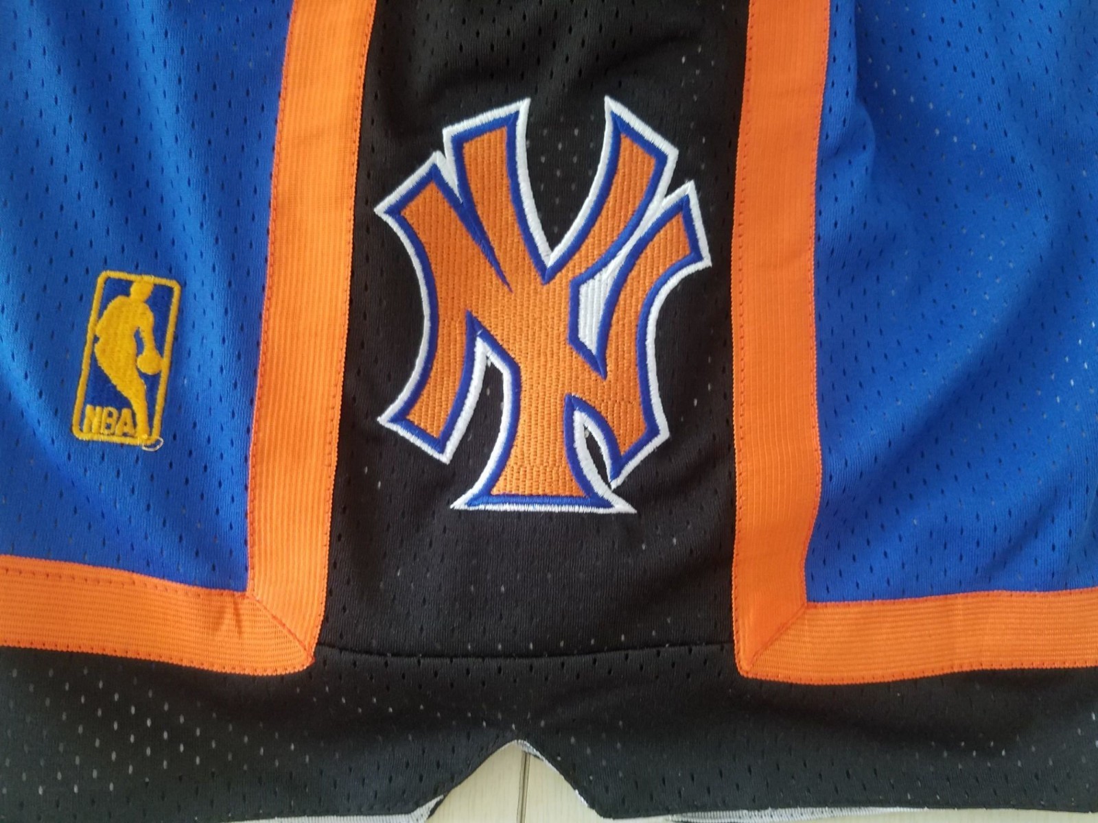New York Knicks Swing Retro Men Blue Basketball Shorts
