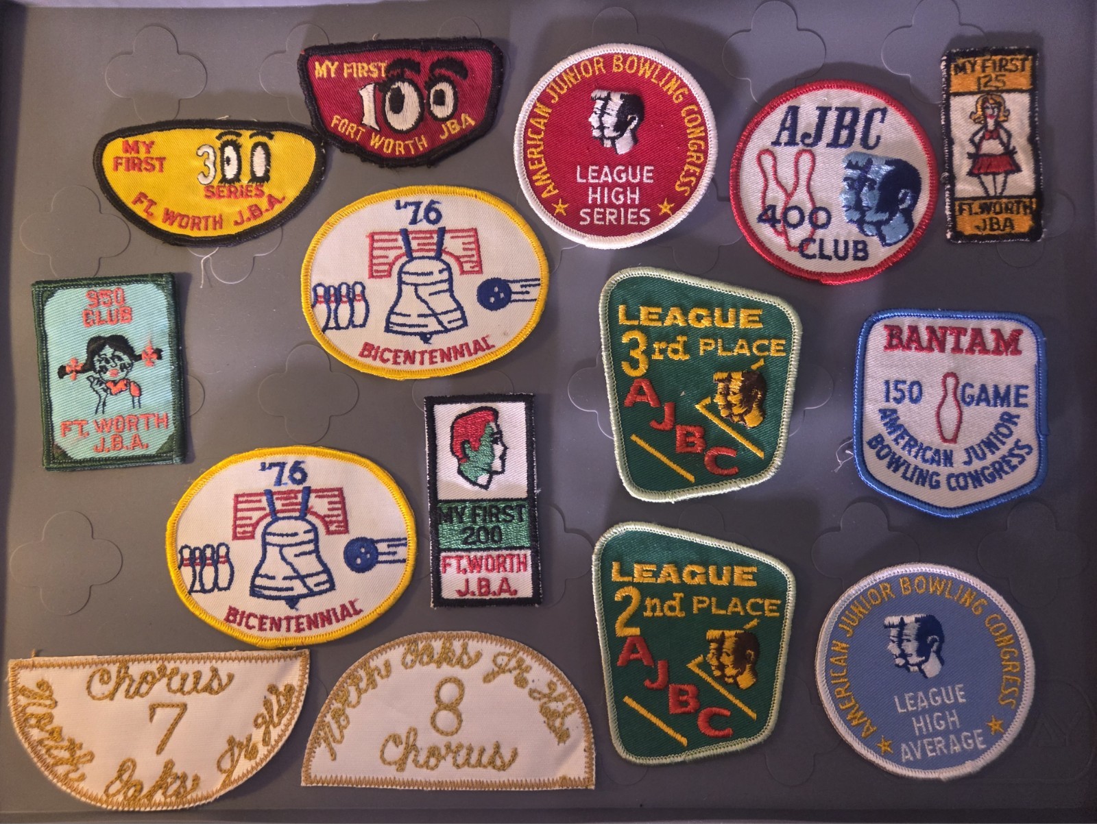 American Junior Bowling Congress Club Vintage Patches Lot of 15