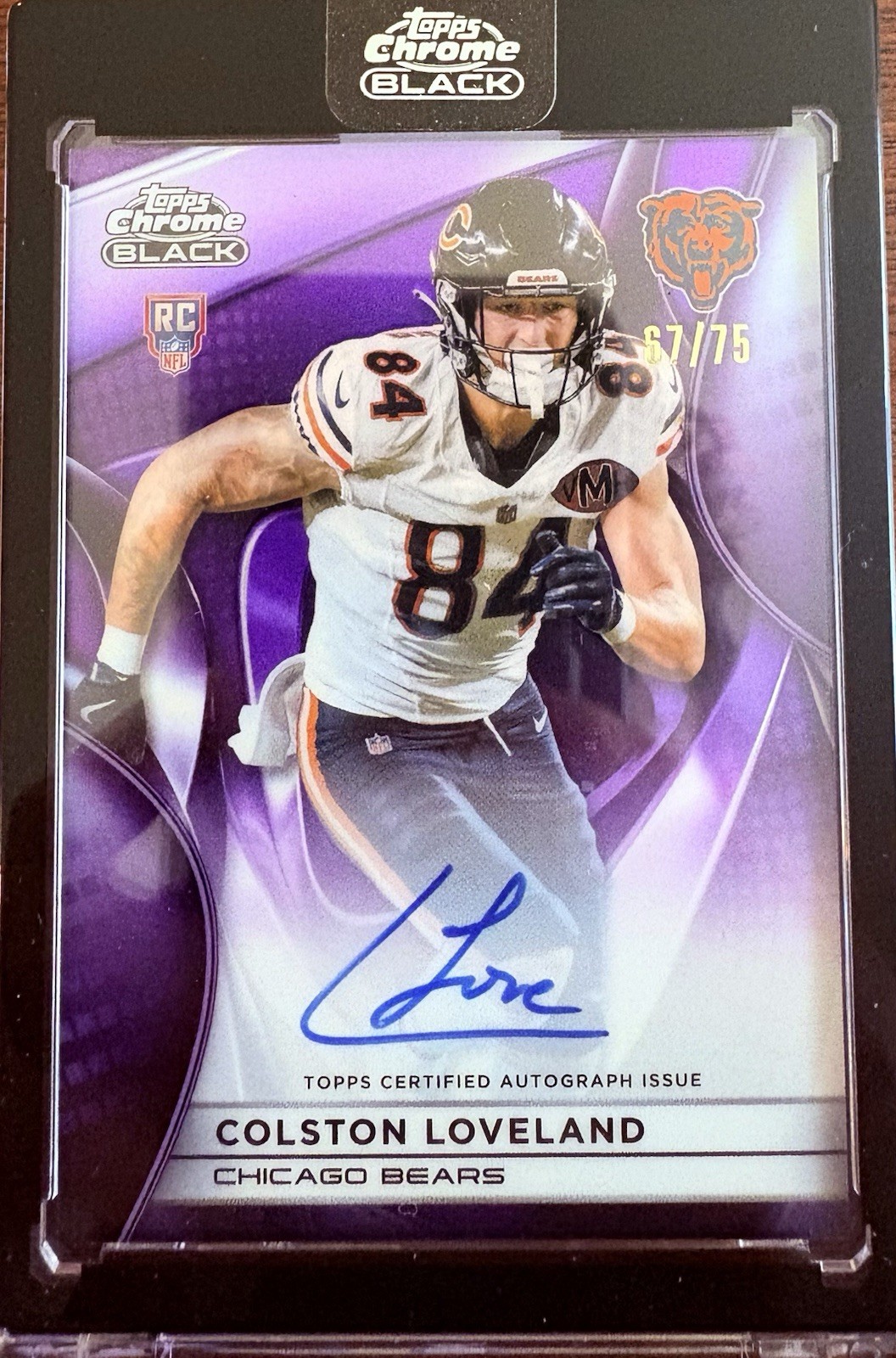 COLSTON LOVELAND 2025 Topps Chrome TRUE Purple REFRACTOR Rookie RC Auto #/75 📈