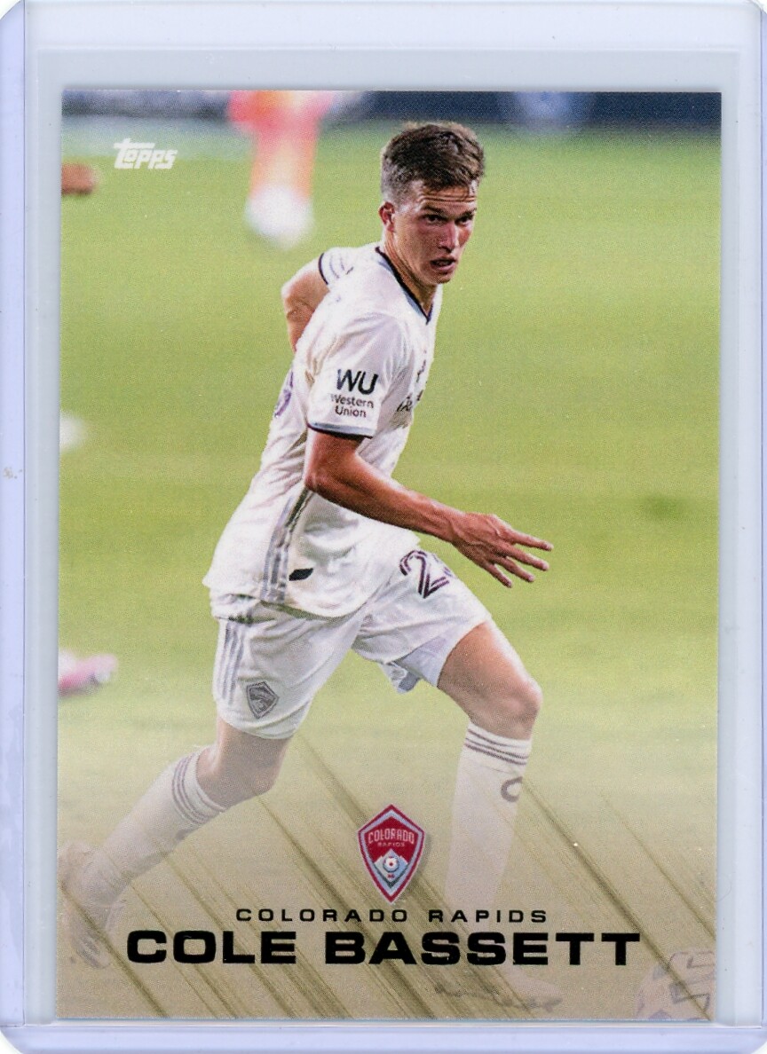 2020 TOPPS MLS PLAYOFFS COLE BASSETT ROOKIE CARD RC SOCCER COLORADO RAPIDS RARE