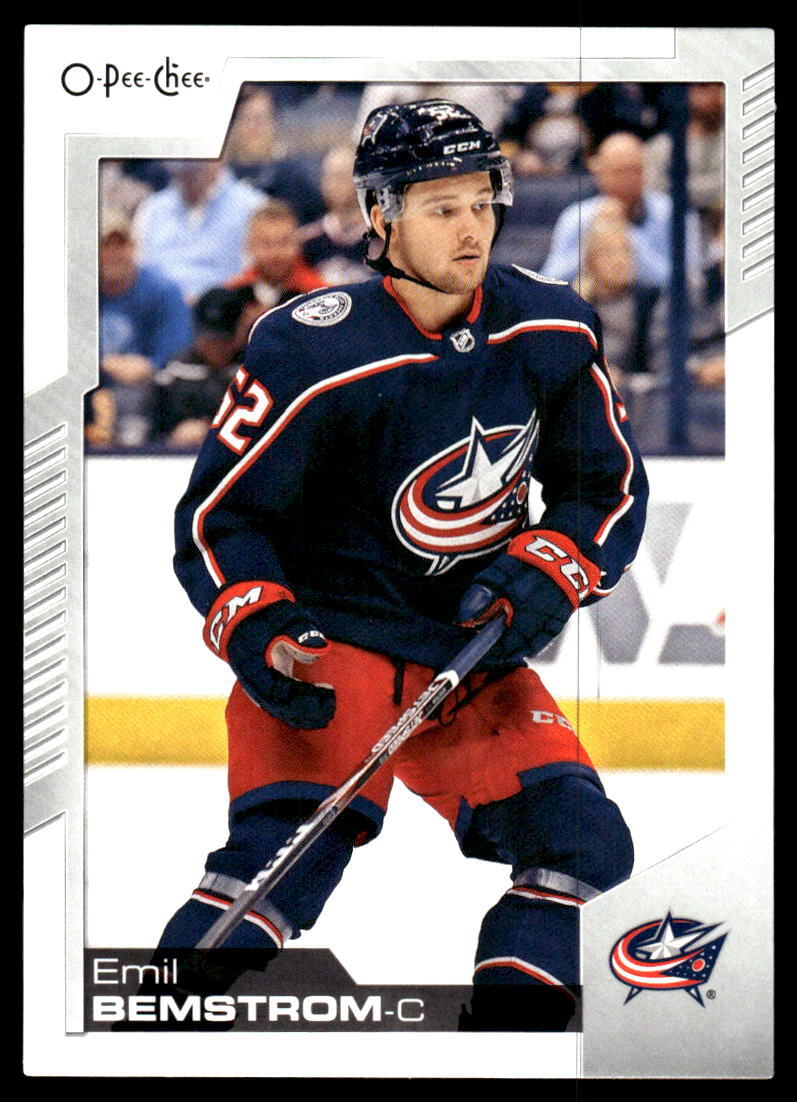 2020-21 O-Pee-Chee #203 Emil Bemstrom Columbus Blue Jackets Hockey Card