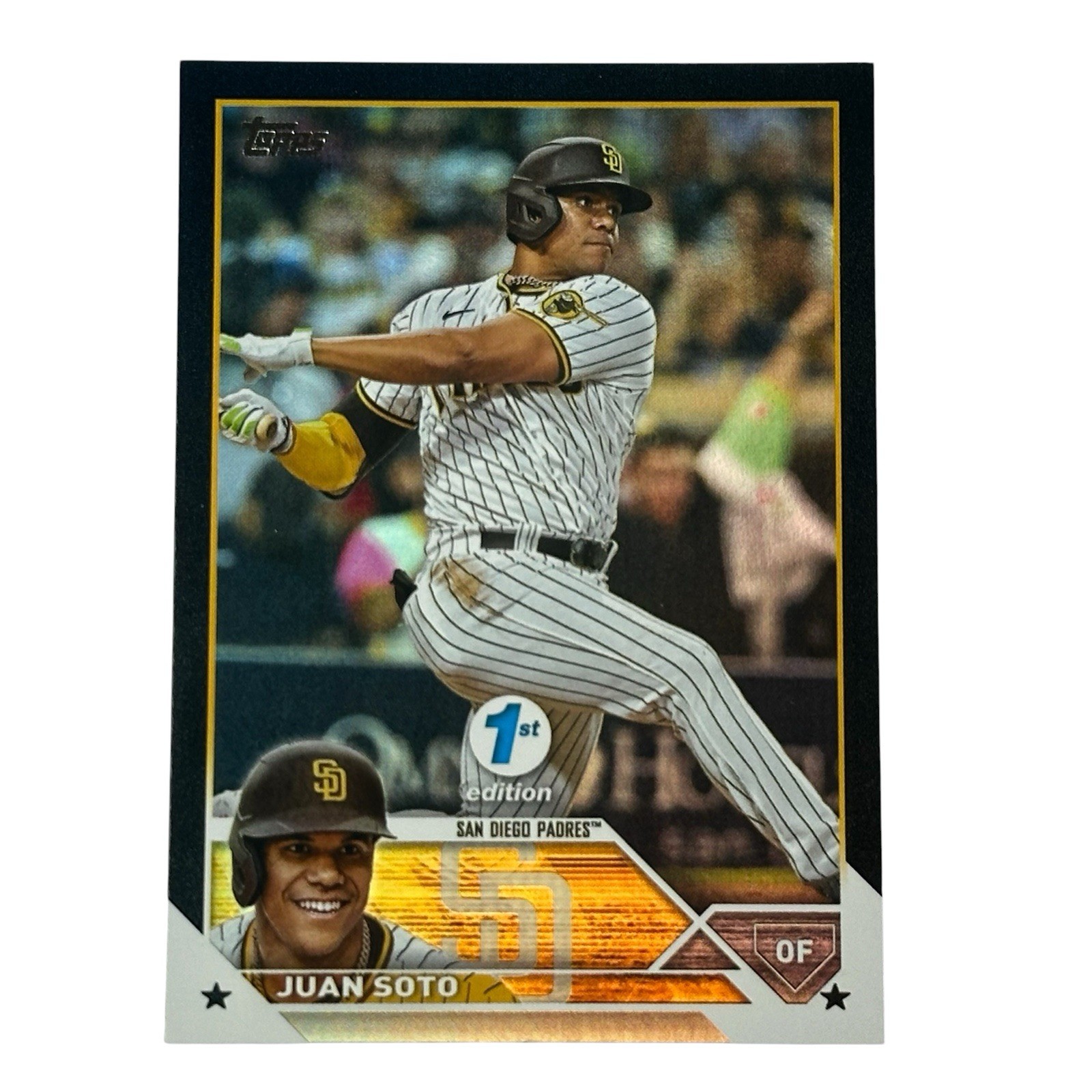2023 Topps 1st Edition Black Foil #1 Juan Soto 01/25 Bookend /1